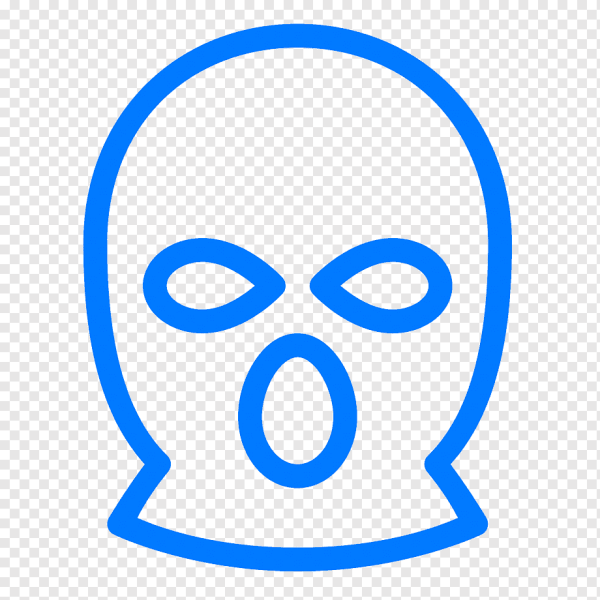 Значок бандита в маске