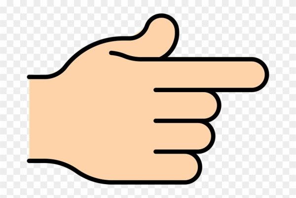 Эмодзи палец вправо