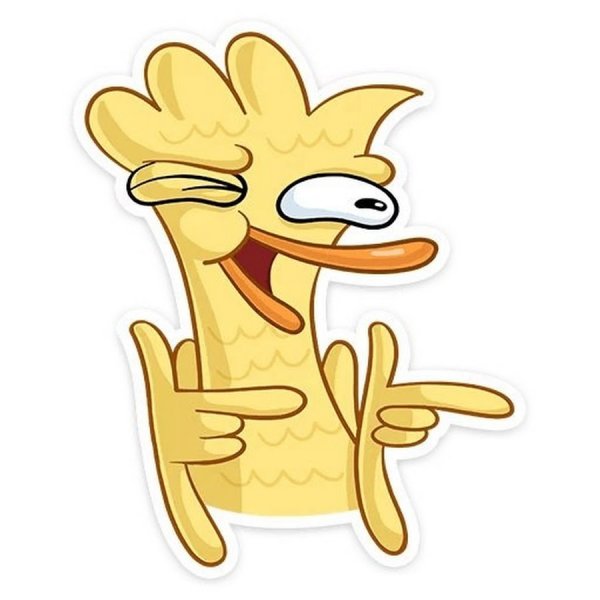 Стикеры утка Зак