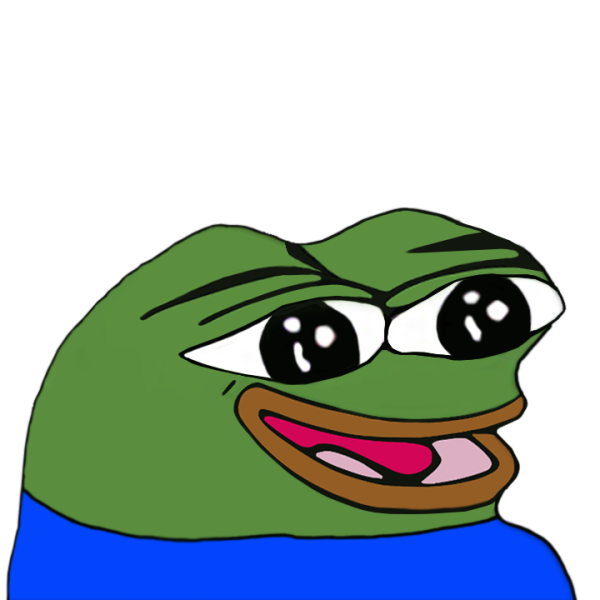 Лягушонок Пепе радуется