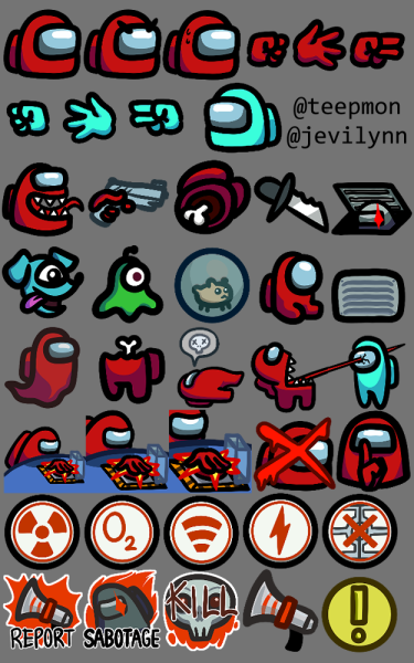 Among us эмодзи