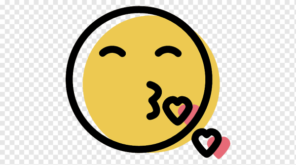 Смайлик поцелуйчик в щёчку