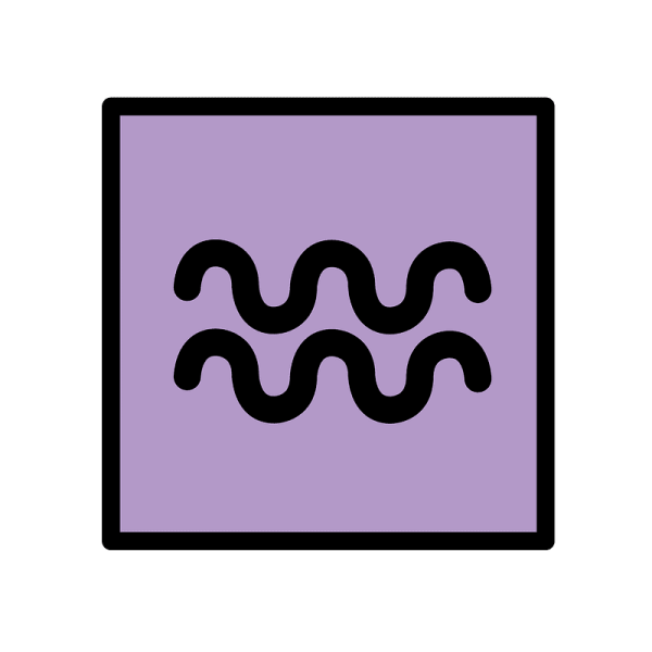 Знак зодиака Водолей эмодзи