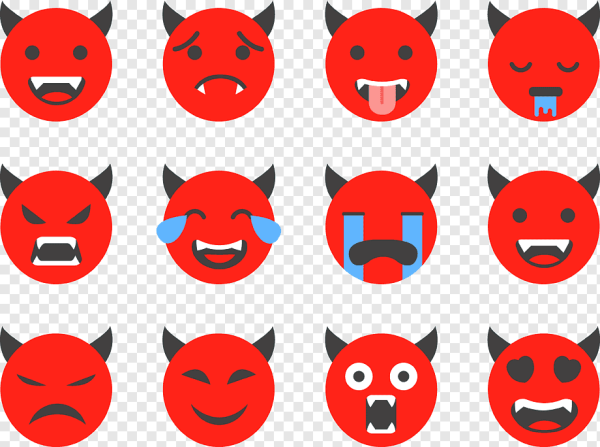 Демон красный эмодзи