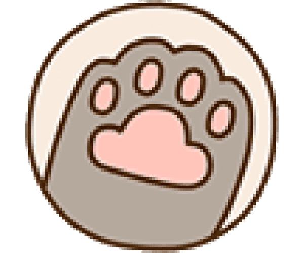 Кошачья лапка стикер