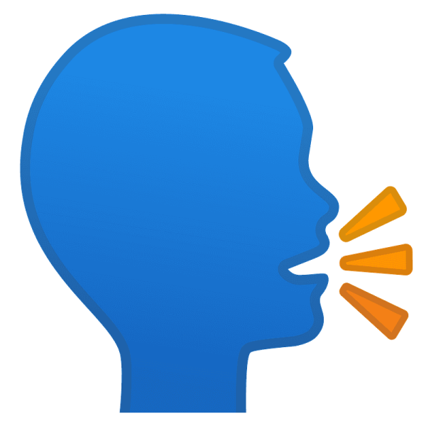 Пиктограмма говорящая голова