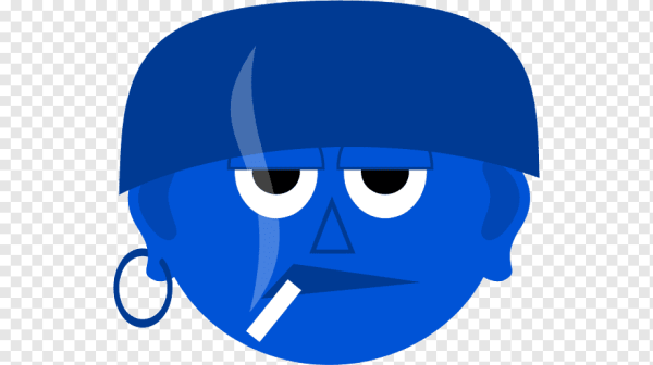 Синее лицо Стикеры