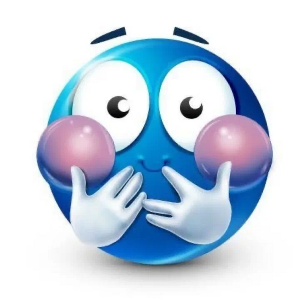 Синий Смайл эмоции