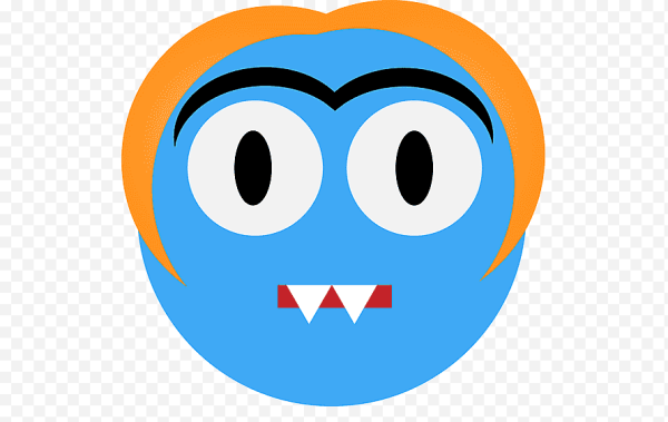 Смайлик с синими глазами