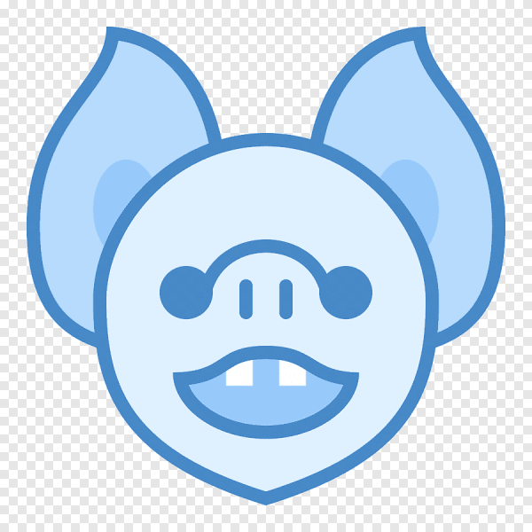 Смайлик грустный синего цвета