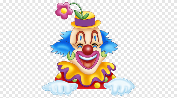 Клоун на прозрачном фоне