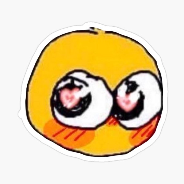 Смайл с большими глазами милый