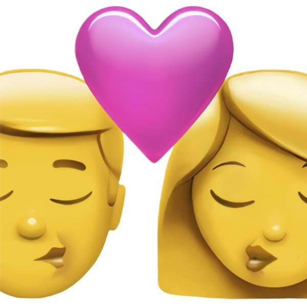 Смайлик девушка и парень