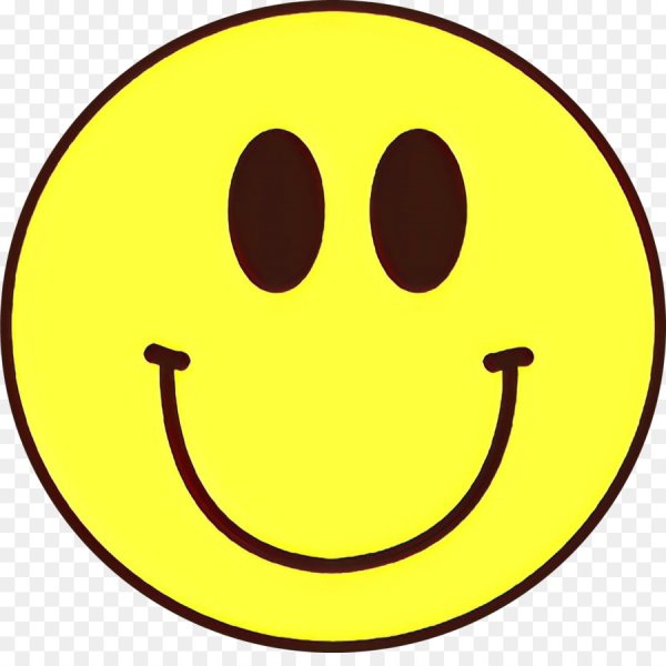 Желтый смайлик с улыбкой