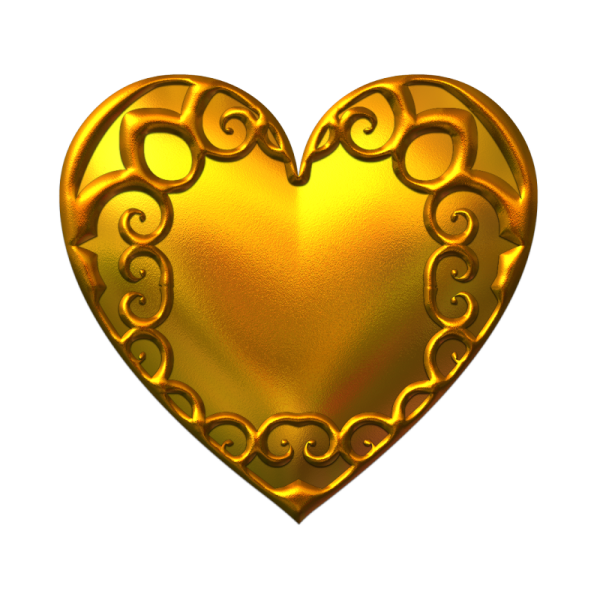 Золотые сердечки