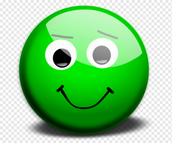 Зеленый смайлик
