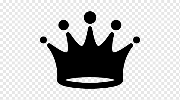 Черная корона мультяшная