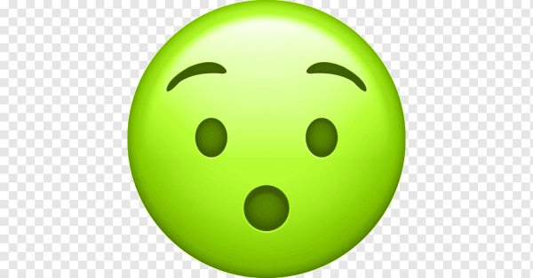 Веселый смайлик зеленый