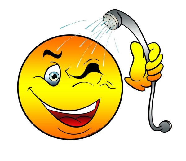 Смайлик моется