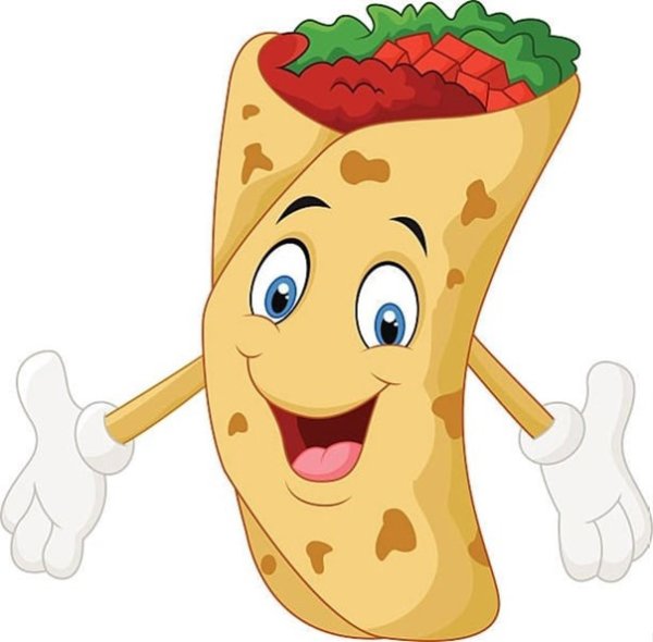 Шаурма нарисованная