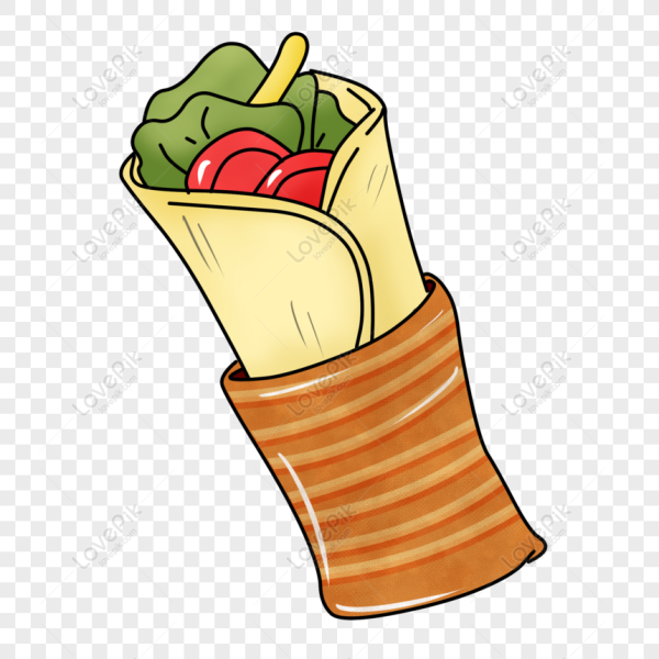 Шаурма нарисованная