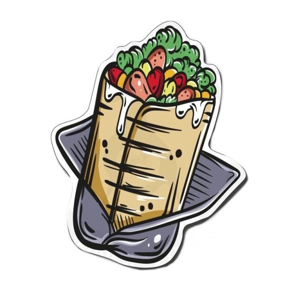 Шаурма нарисованная