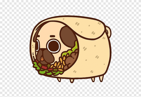 Puglie Мопс с едой