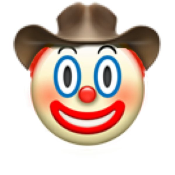 Лицо клоуна смайлик