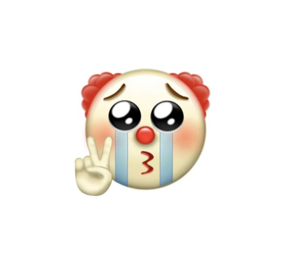 Смайлик клоун веселый