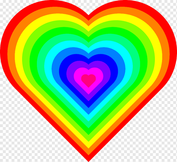 Радужное сердечко