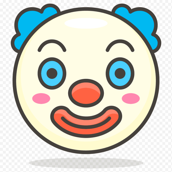 Смайлики эмодзи клоун