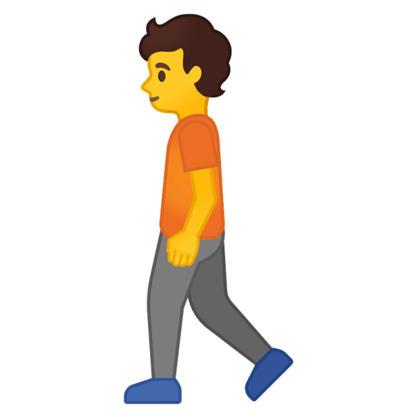 ЭМОДЖИ человек идет