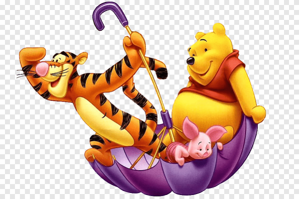 Винни пух Дисней на прозрачном фоне