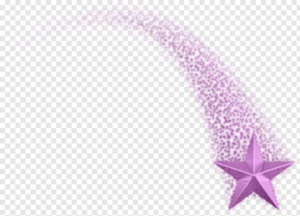 Падающая звезда на прозрачном фоне