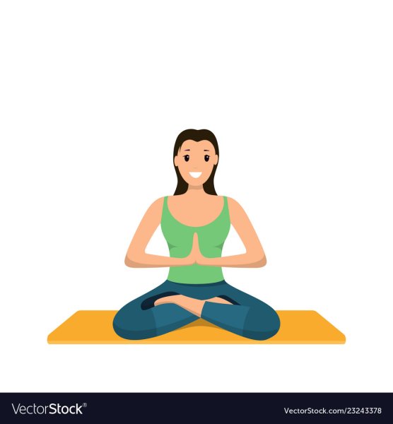 Смайл в позе лотоса