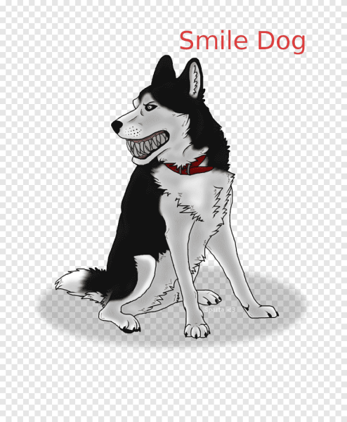 Смайл дог красная собака