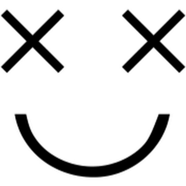 Смайлик с глазами крестиками