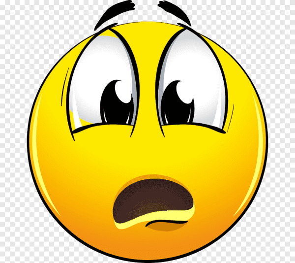 Испуганный смайлик для детей