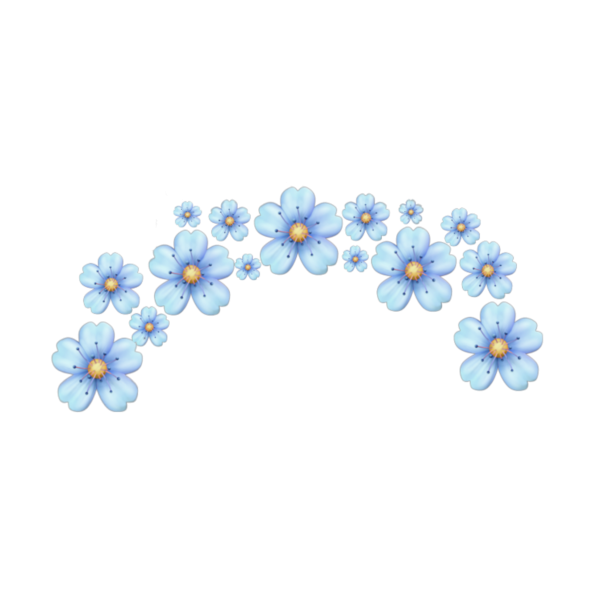 Голубые сердечки над головой