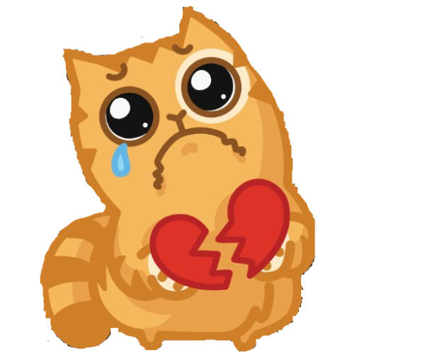 Кот персик Стикеры