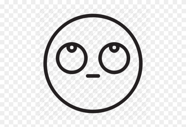 Смайл закатывающий глаза