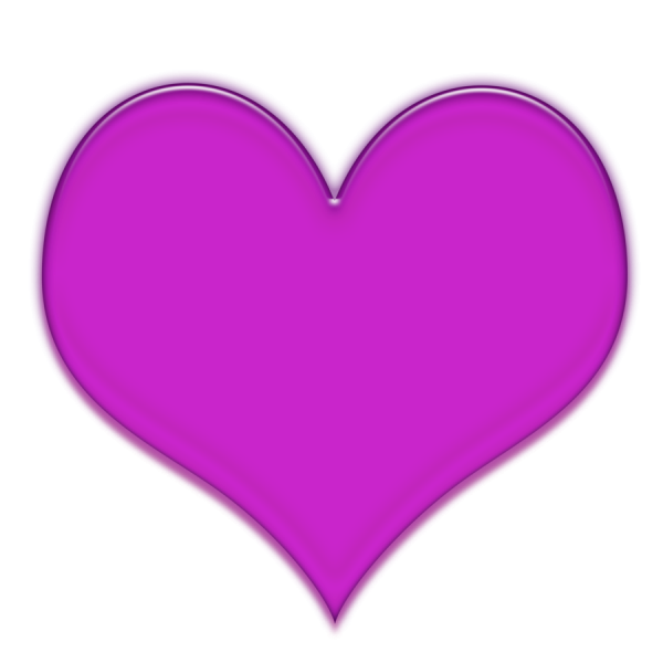 Фиолетовое сердечко