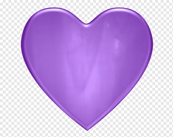 Сердце фиолетовое