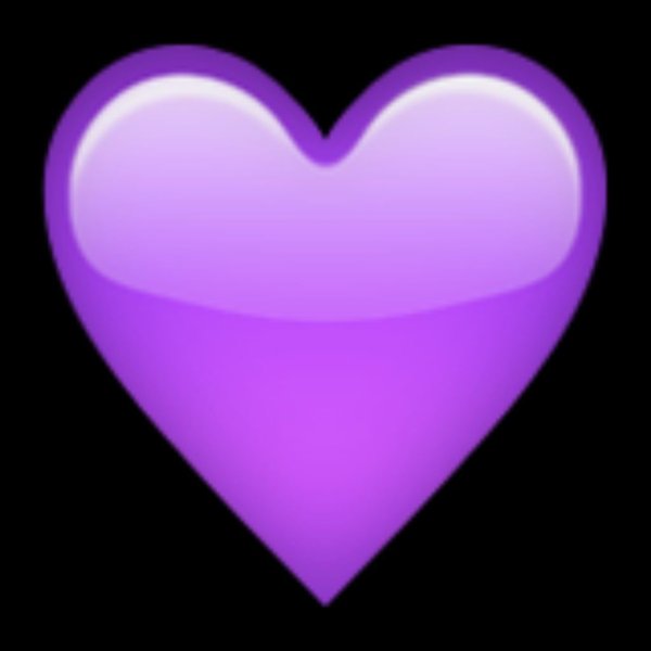 Фиолетовое сердечко