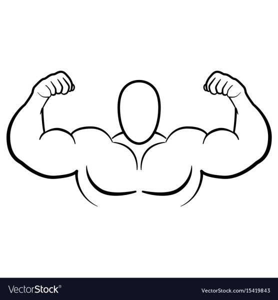 Нарисовать мускулистую руку