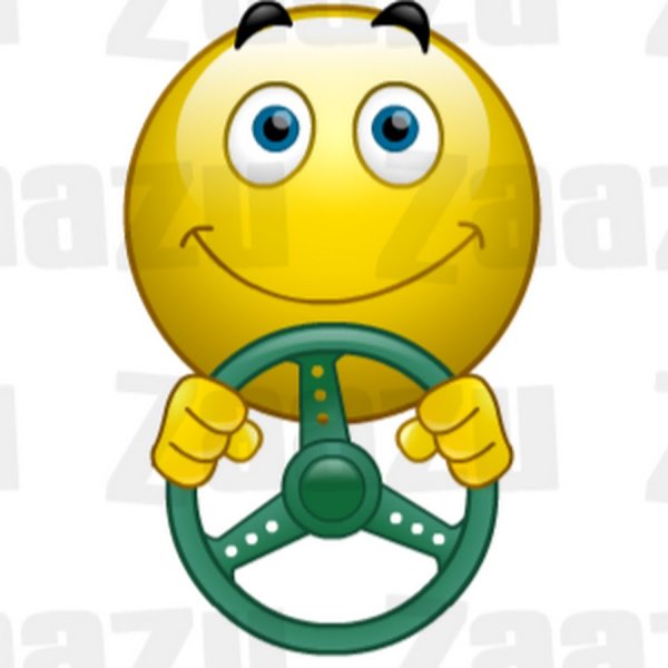 Смайлик машинка