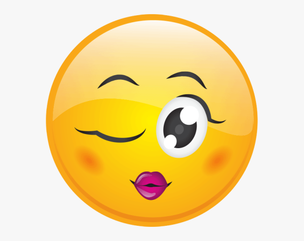 Подмигивающий смайлик айфон