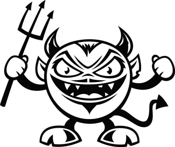 Тату чертик