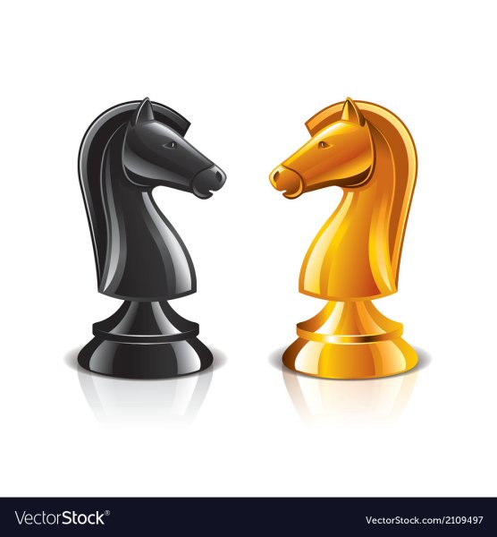 Шахматный конь мультяшный