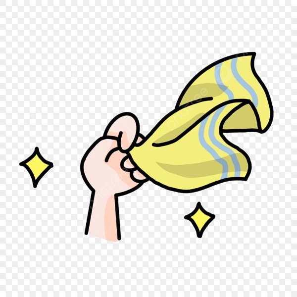 Носовой платок на прозрачном фоне